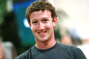 PALO ALTO, CA - AUGUST 18: Facebook founder and CEO Mark Zuckerberg smiles before speaking at a news conference at Facebook headquarters August 18, 2010 in Palo Alto, California. Zuckerberg announced the launch of Facebook Places, a new application that allows Facebook users to document places they have visited. (Photo by Justin Sullivan/Getty Images) *** Local Caption *** Mark Zuckerberg