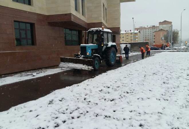 Алматыда алғашқы қар тазалау жұмыстары жүргізілуде
