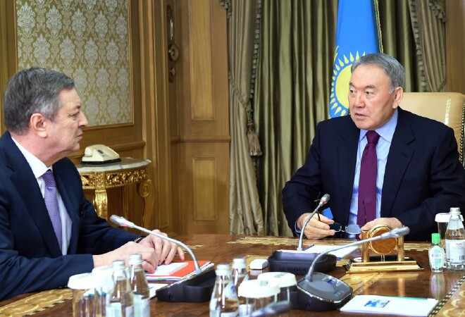 Nazarbayev and Energy Minister discussed Kashagan project and the low prices of oil