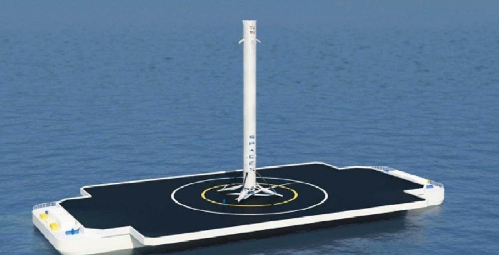 Посадка возвращаемой ступени Falcon 9 окончилась неудачей