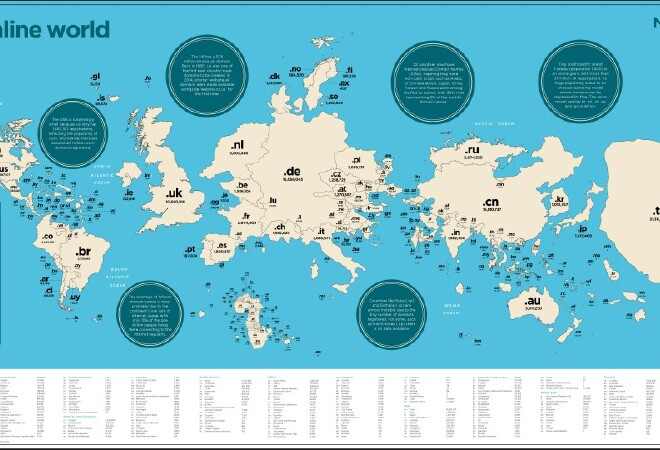 Казахстан в 131 раз меньше Германии на мировой карте доменных имен