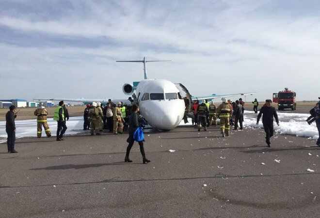 Фоккер-100 ұшағының апатты жағдайда қонуының себебі анықталды