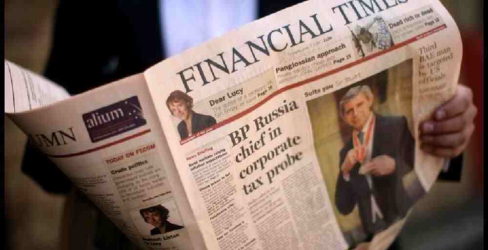 The Financial Times-тің электронды нұсқасына жазушылардың саны 900 мыңға жетті