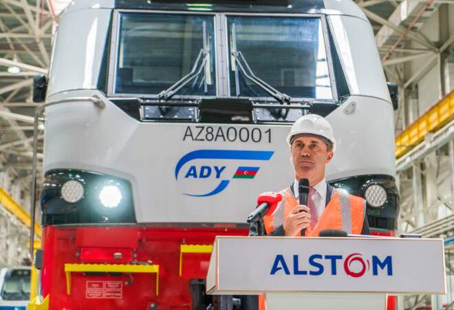 Alstom представил первый грузовой локомотив для Азербайджана