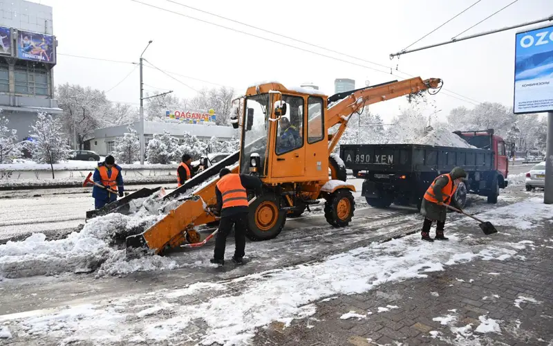 Алматы көшелерінен 15 мың текше метр қар шығарылды