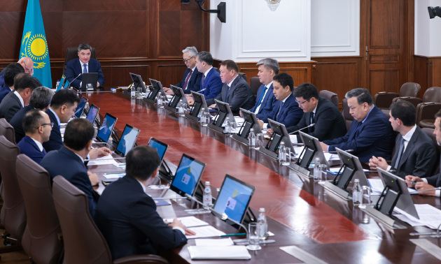 Үкіметте ірі өнеркәсіп жобаларын жүзеге асыру бойынша кеңес өткізді