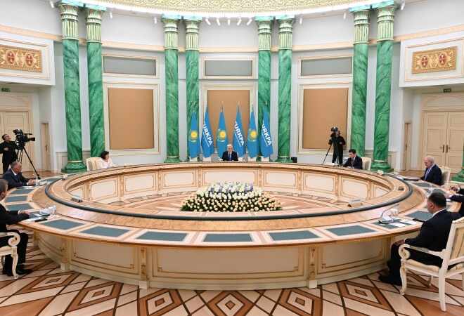 Президент Түркі мемлекеттері Парламенттік ассамблеясы спикерлерімен кездесті