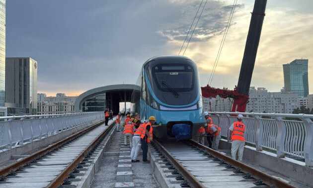 Готовность депо LRT в Астане составляет 50%