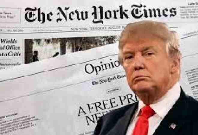 Дональд Трамп The New York Times газетін сотқа беріп, 15 млрд доллар талап етті
