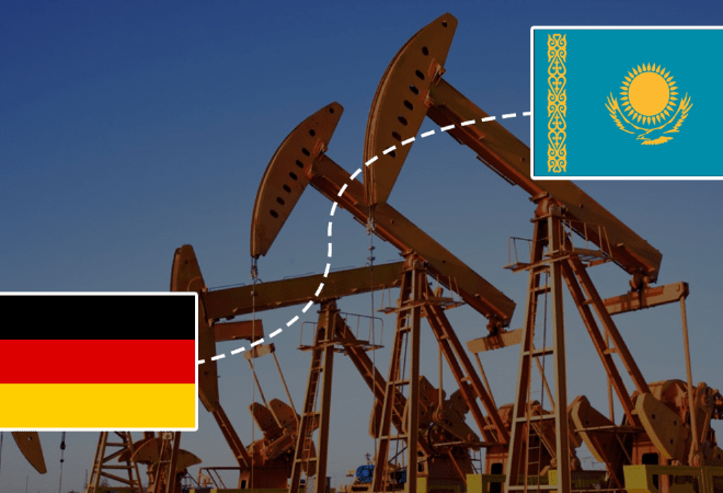 ҚазМұнайГаз: Германияға мұнай экспорты биыл 1,7 млн тоннаға жетеді
