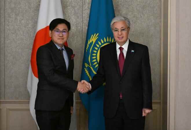 Президент Hitachi Construction Machinery компаниясының президентін қабылдады