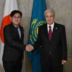 Президент Hitachi Construction Machinery компаниясының президентін қабылдады