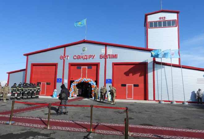 Кеген ауданында жаңа өрт сөндіру депосы ашылды