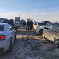 Жансай – Сагарчин бекетінде көлік кептелісі: кезек 6 шақырымға жетті