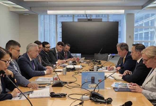 Серік Жұманғарин Вашингтонда халықаралық рейтингтік агенттіктермен кездесті