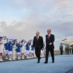 Ресей Президенті Владимир Путиннің Қазақстанға мемлекеттік сапары басталды