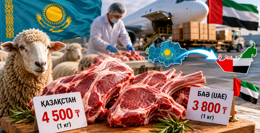 Қазақстан қой етін БАӘ-ге ішкі нарықтан арзан бағамен экспорттап отыр