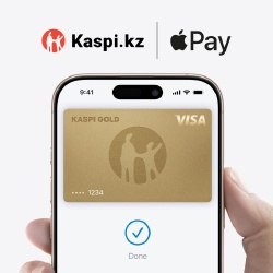 Kaspi Gold енді Apple Pay-де
