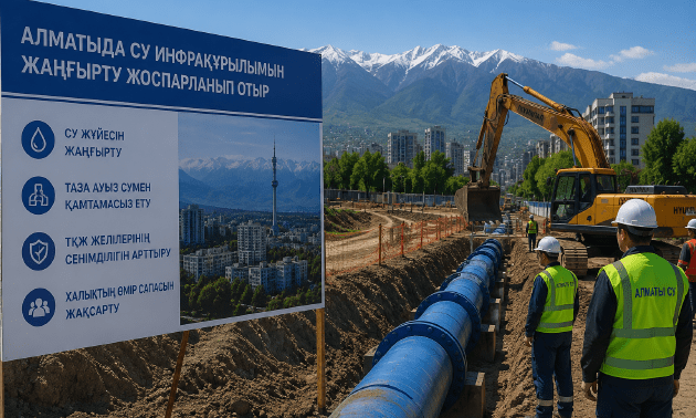 Алматыда 2040 жылға дейін су инфрақұрылымы кезең-кезеңімен жаңғыртылады