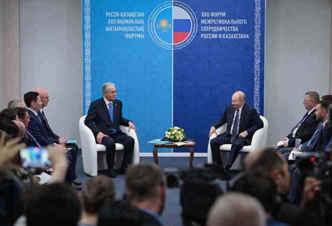 Токаев и Путин обсудили стратегическое партнерство, инвестиции и совместные проекты