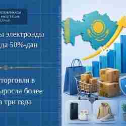 Электронная торговля в Казахстане выросла на 50% за три года