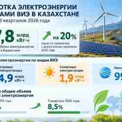 Доля ВИЭ в энергобалансе Казахстана достигла 8,5%