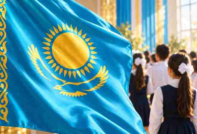 Медеу ауданының білім ордаларында Республика күніне арналған салтанатты іс-шара өтті